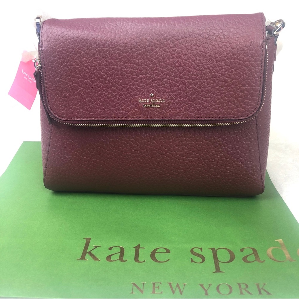 ⬇️NWT Kate Spade Carter Georgia Cherrywood Satchel - Picture 5 of 12